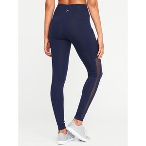 Old Navy High Waisted Elevate Mesh Active Leggings